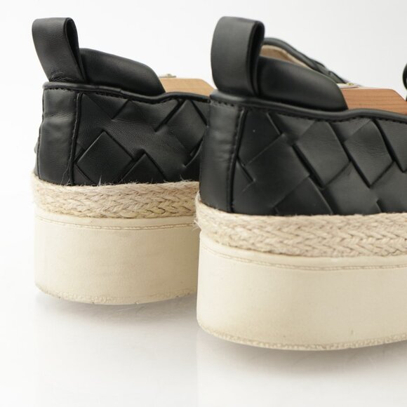 Franco Sarto Womens Hydee Slip On Shoes Size 10 Black Woven Platform Flats Vegan - Picture 4 of 12